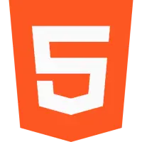 The logo of html