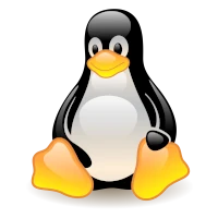 The logo of linux