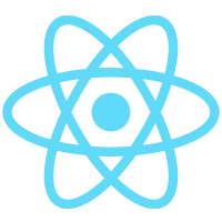 The logo of react