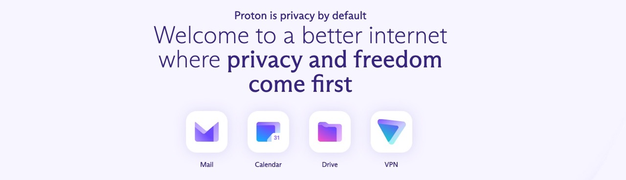 ProtonMail's main page