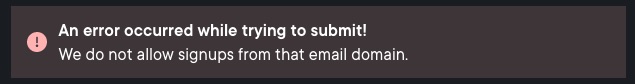 Error on Pluralsight's register page