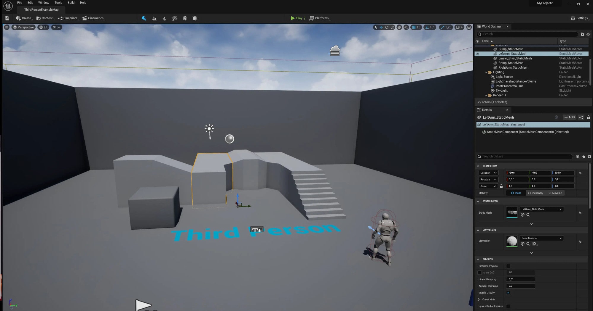 Unreal Engine 5 editor