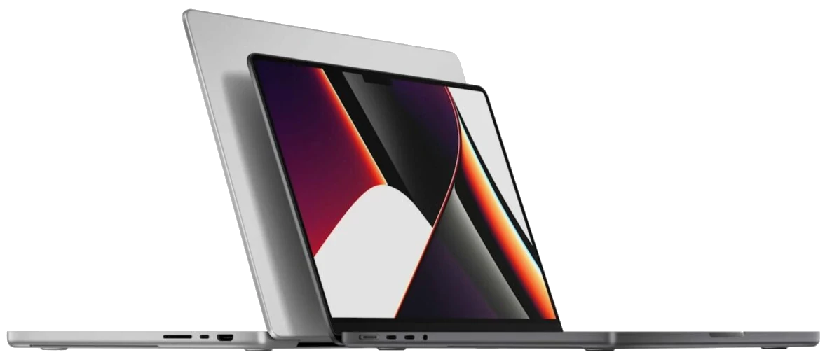 MacBook Pro 16.2 inch and 14.2-inch size comparison