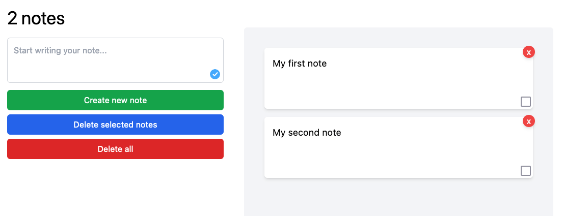 Vue and Svelte app